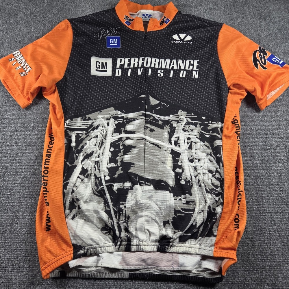 Vintage Voler GM General Motors Performance Cycling Jersey Short Sleeve Men's XL